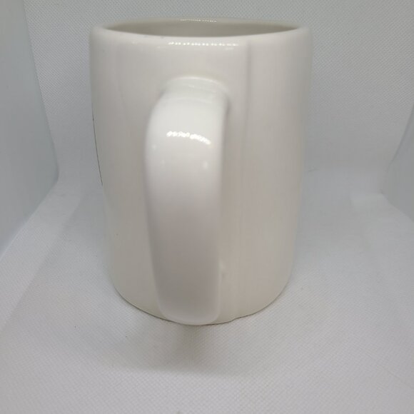 Rae Dunn Artisan Collection Magenta TEA Coffee Tea Cup Mug Abstract Shape. - Picture 2 of 6